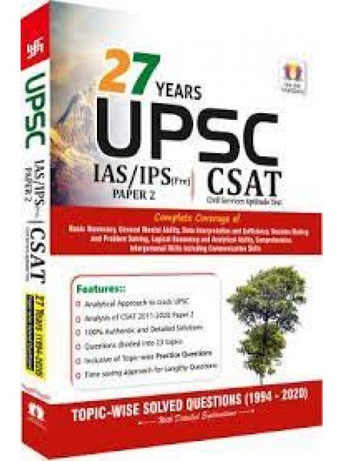 27 Years UPSC IAS/ IPS Prelims (CSAT) Topic-wise Solved Papers 2 