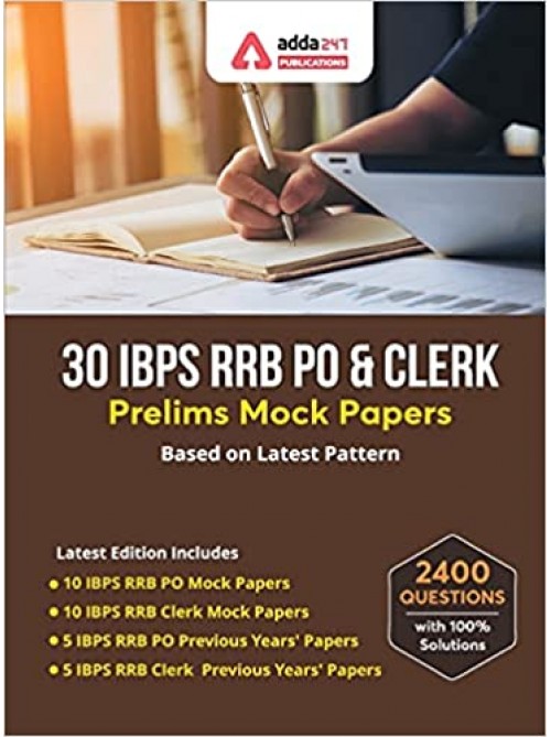 30 IBPS RRB PO & Clerk Prelims Mock Papers Practice Book English Medium at Ashirwad Publication