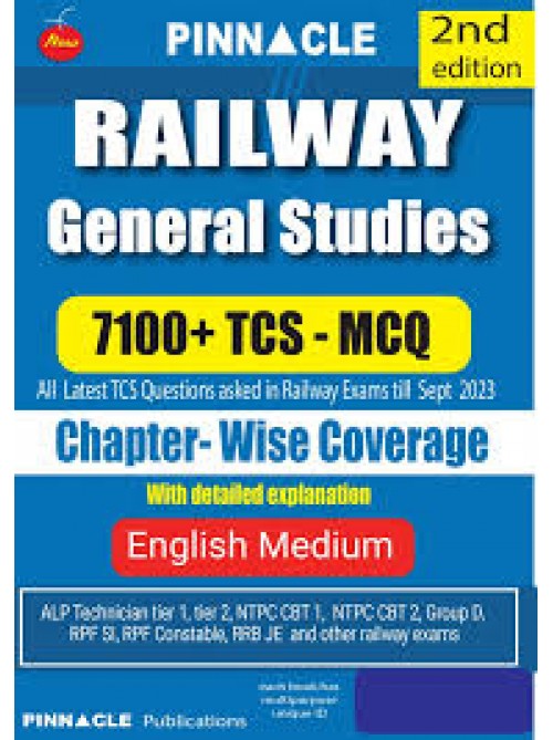 Railway General Studies 7100 TCS MCQ chapter wise book English medium at Asghirwad Publication