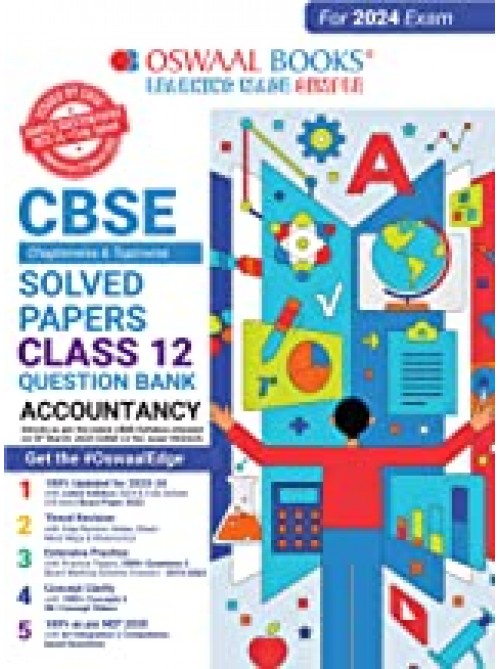 Oswaal CBSE Chapterwise Solved Papers 2023-2014 Accountancy Class 12th (For 2024 Board Exams) at Ashirwad Publication