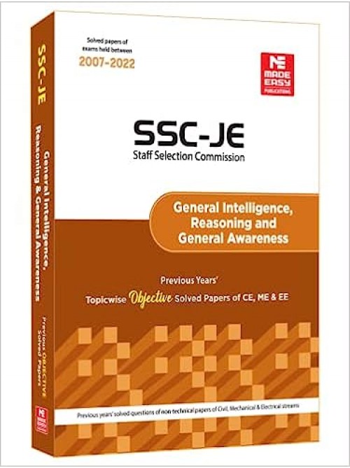 SSC (RRB-JE) General Intelligence, Reasoning and General Awareness Objective Solved Papers by MADE EASY at Ashirwad Publication
