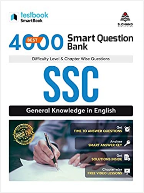 Best 4000 Smart Question Bank SSC General Knowledge in English at Ashirwad Publication