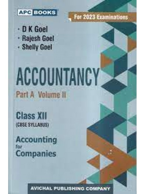 Accountancy Part A- Vol II Class 12 on Ashirwad Publication