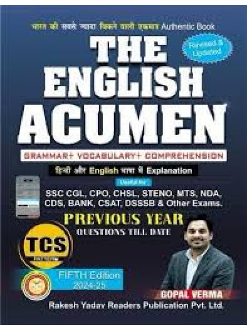 Rakesh Yadav The English Acumen Grammar + Vocabulary + Comprehension at Ashirwad Publication