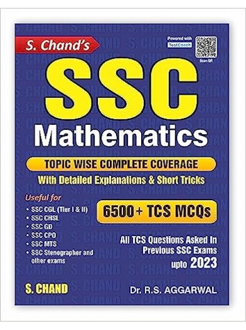 SSC Mathematics 6500+ TCS MCQs  Topic wise Coverage  Detailed Explanations  Short Tricks  Maths PYQ  Previous year Questions| For SSC CGL, CHSL, GD, CPO, MTS, Stenographer Exam Book at Ashirwad Publication