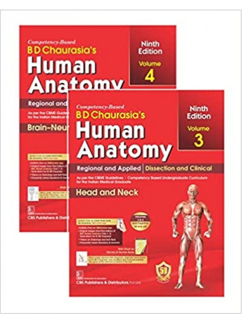 BD Chaurasia's Human Anatomy, Volumes 3 & 4