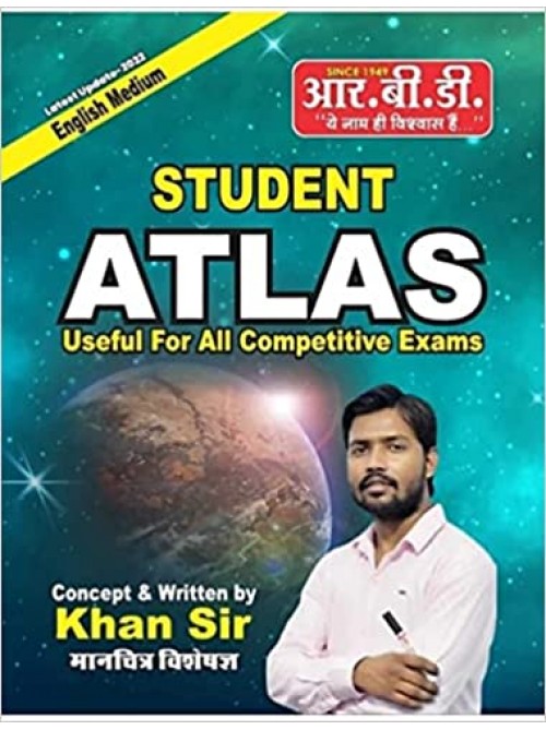 Student Atlas Book By Khan Sir In English For All Competitive Exams at Ashirwad Publication
