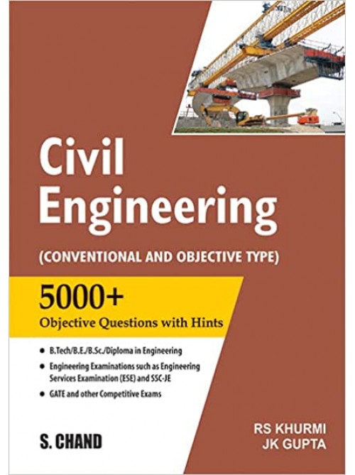 Civil Engineering (Conventional And Objective Type) 5000+ Objective Questions with Hints at Ashirwad Publication