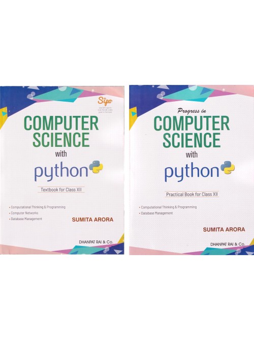 Progress In Computer Science With Python Textbook & Practical Book For Class 12 (2024-25) at Ashirawd Publication
