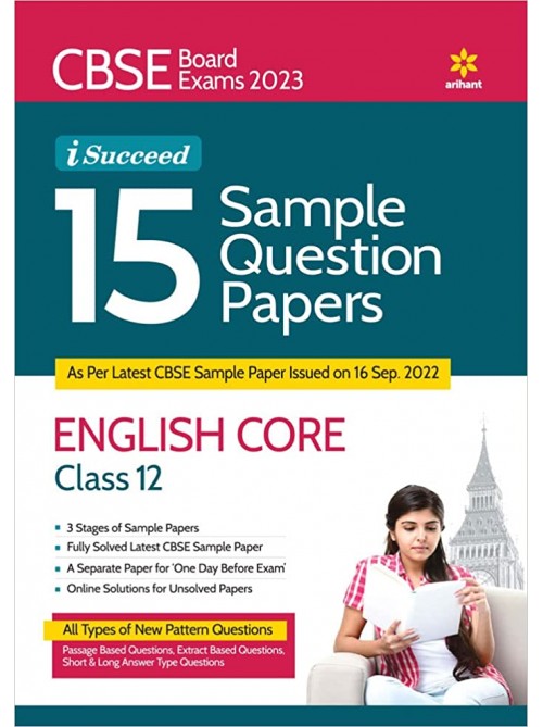 I-Succeed 15 Sample Question Papers ENGLISH CORE Class 12 at Ashirwad Publication