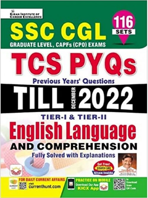 SSC CGL English Language Tier 1 & Tier 2 TCS PYQs Till December 2022 (English Medium) at Ashirwad Publication