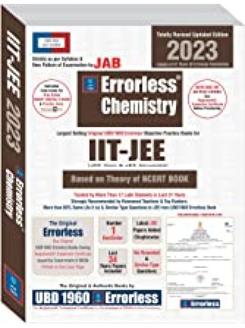 Errorless Chemistry for IIT-JEE (MAIN & ADVANCED) on Ashirwad Publishers