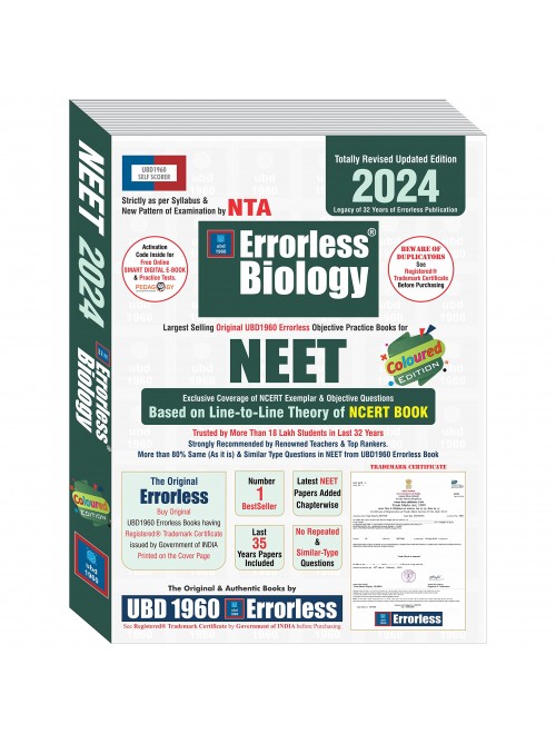  Errorless Biology for NEET 2024-(Set of 2 Vol.)at Ashirwad Publication