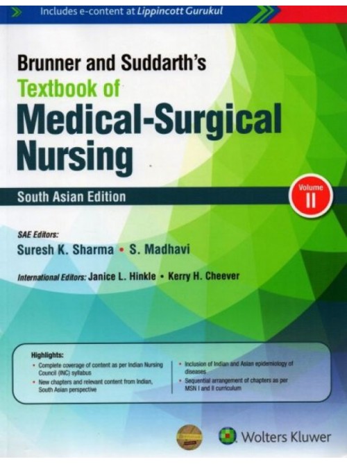 Brunner And Suddarths Textbook Of Medical Surgical Nursing Vol.1 & ll