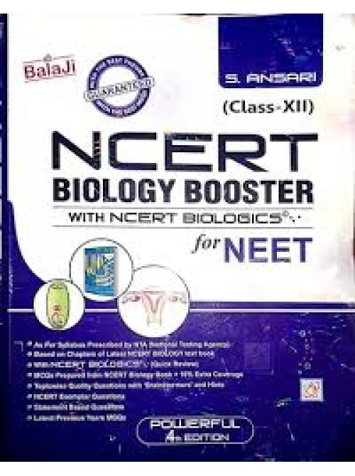 NCERT Biology Booster With NCERT Biologics For NEET For Class 12 by Balaji at Ashirwad Publication