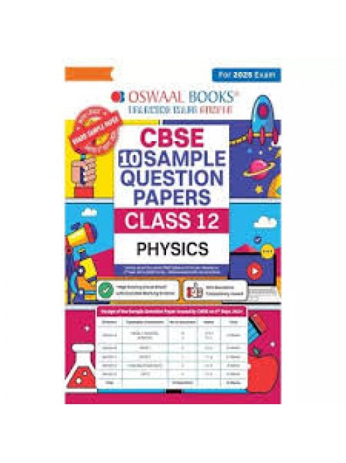 Oswaal CBSE Sample Question Papers Class 12 Physics (2024-25) at Ashirwad Publication