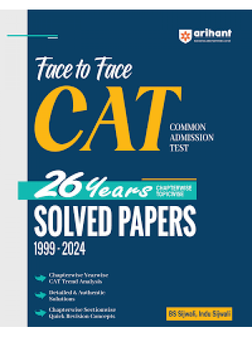 Face To Face CAT 28 years Section wise & Topic wise solved paper on Ashirwad Publication