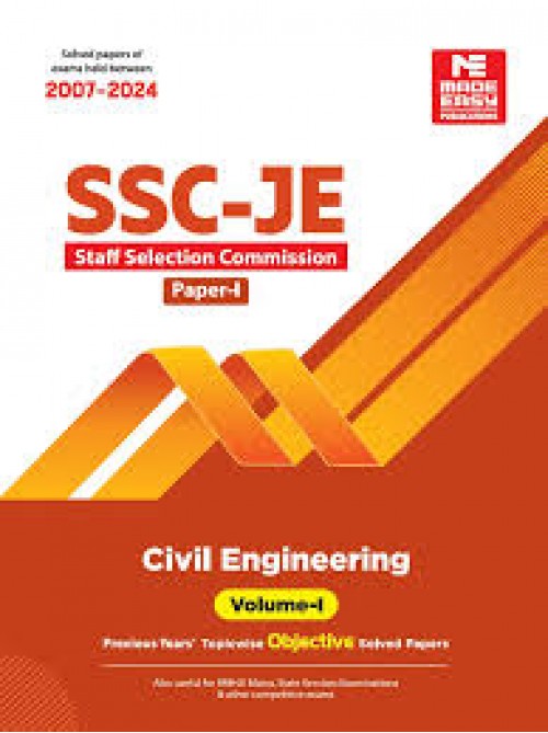 Made Easy SSC-JE: Civil Engineering 2025- Previous Year Objective Solved Paper-1 Volume-1 at Ashirwad Publication