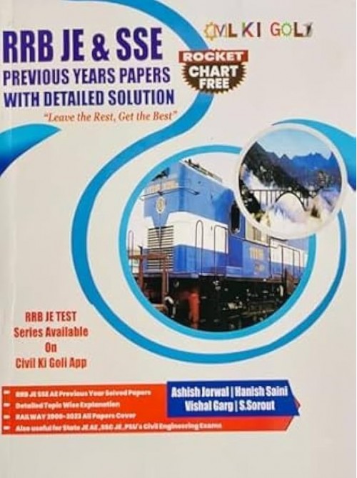 Civil Ki Goli - RRB JE & SSE Civil Engineering Previous Years Papers Questions Bank with Detailed Solution Free Rocket Chart at Ashirwad Publication