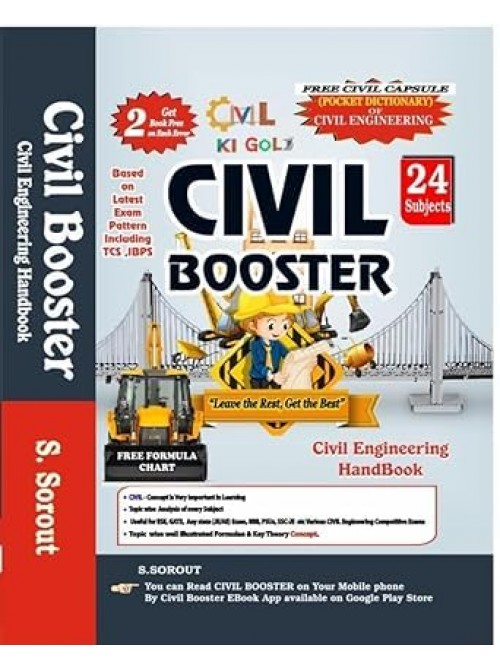 Civil Booster (Handbook of Civil Engineering) & Rocket Chart & Civil Capsule on Ashirwad Publication