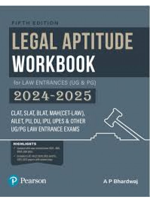 Pearson Legal Aptitude Workbook for Law Entrances (UG & PG), 5th Edition (2024-2025) at Ashirwad Publication